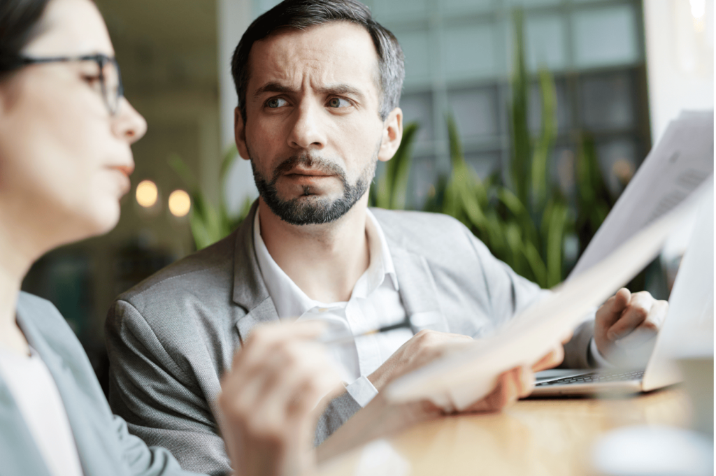 Image de client mécontent ou insatisfait